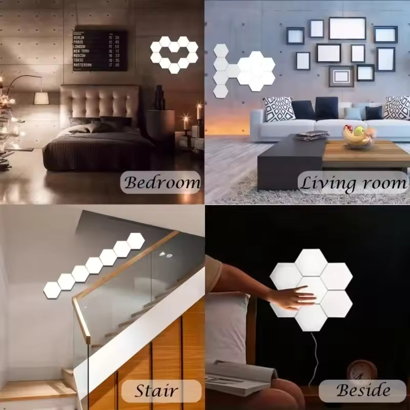 Hexagonal Smart LED Wall Lamp